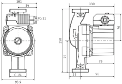 Wilo Star-Z 20/4-3 (150мм)